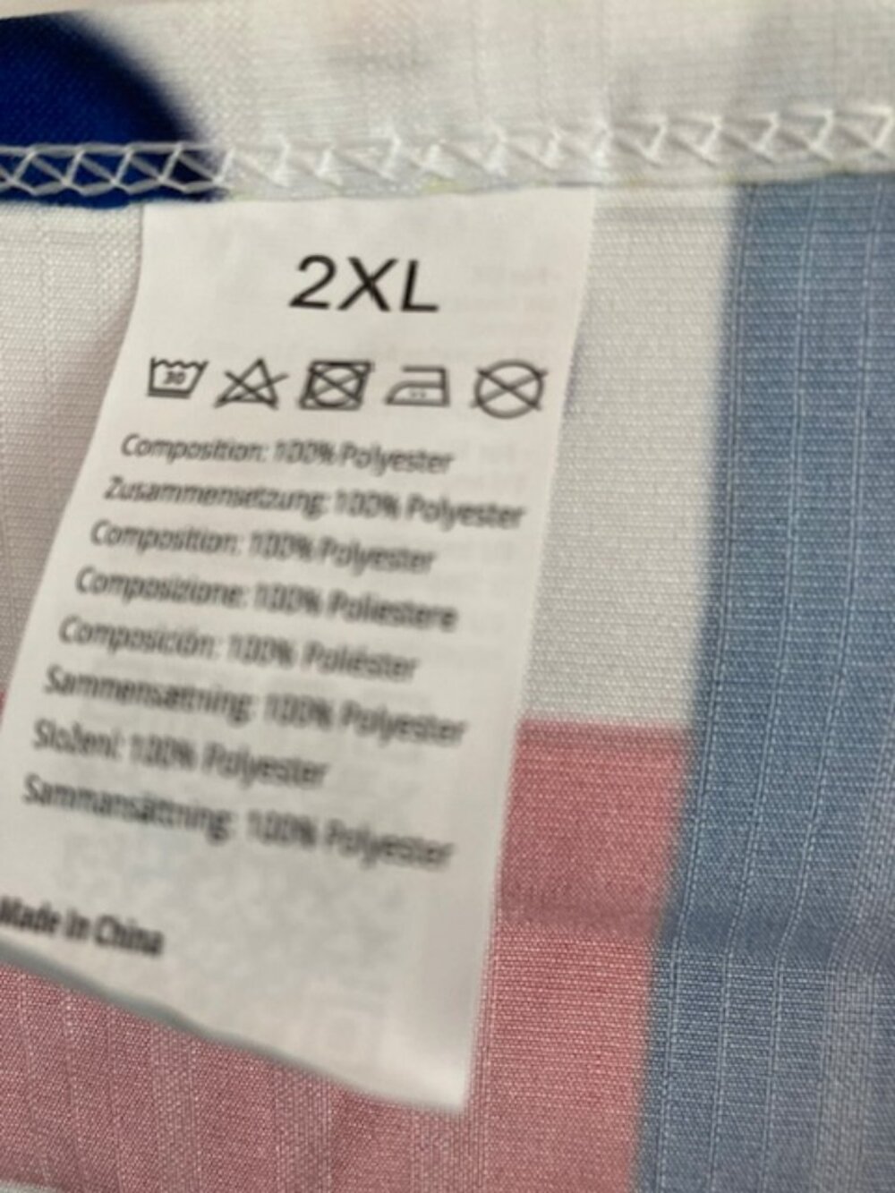 Patriotic 3/4 sleeve Shirt - NEW - Picture 3 of 8